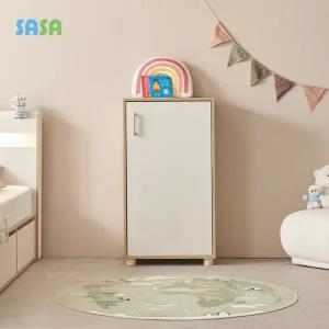 [SASA]사사가구 레이나 600 3단 유아동수납정리함 교구장(원목발통형)