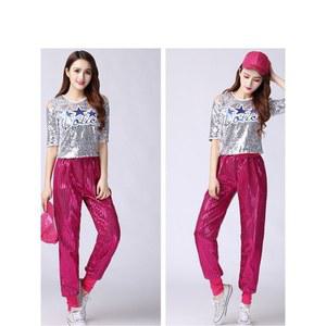 방송 반짝이 자켓 무대 여성 트로트 공연복 S 댄스 스트리트 로얄블루볼레로 의상 바지 상의하의 재즈