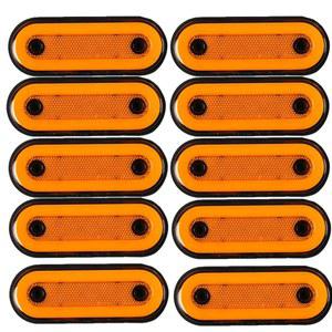 화물차 차폭등 폭등 24볼트 작업등 트럭 사이드 마커 라이트 LED 트레일러 버스 클리어런스 이스즈용 DAF 트럭용 반사판 12V 24V 10