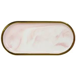 핑크대리석 트레이 화장대 빈티지 대형 소품 차 분홍 레드 빈티지