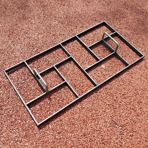 물결 디딤돌 틀 보도블럭 거푸집 금형 조경 공원