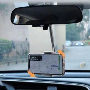 폰홀더 차량용 휴대폰 백미러 시트 클립 룸미러 거울 폰홀더 차량용 백미러 룸미러