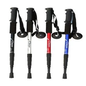 [아우트]견고한 듀랄루민 등산스틱 등산 접이식 4단