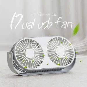 kc 탁상용선풍기 usb선풍기 미니선풍기 휴대용선풍기 듀얼선풍기