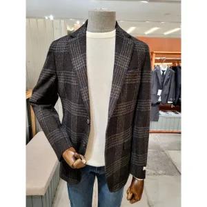 갤러리아 23 F/W 본 울홉섹 글렌체크 카마치아패턴 블레이져 BN3FEA234