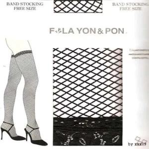 국산 실리콘 망사 밴드 스타킹 니하이