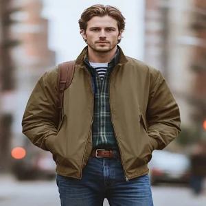 헤지스 남성 25FW [클래식] 브라운 켄싱턴 헤링턴 자켓 HZJU5C302W2