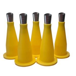 소시지 코킹 건 노즐 캡이 있는 Pandairftr 5PCS 18mm 노즐, 업그레이드된 연장 팁 스테인리스 재사용 가능한