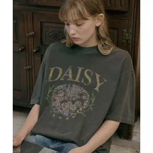 꼼파뇨 CPGN STUDIO 데이지 피그먼트 반팔티 스모크블랙 CP25SB40 267284