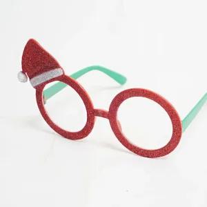 반짝이 산타모자 안경 크리스마스 장식 파티 선물 꾸미기 단체