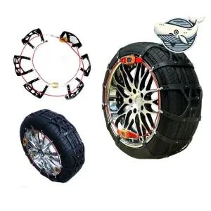 겨울철 안전 스노우 체인 2단 조절식 차량용 타이어용품 스노우체인 오토체인 자동조임체인