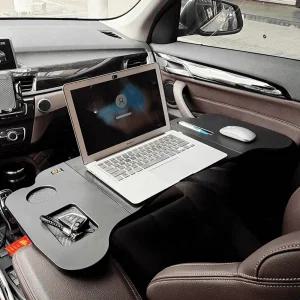 차량용테이블 노트북 자동차 조수석 간이 접이식 탁자 블랙 3단 테이블 보드