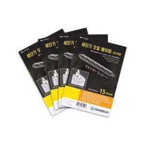 세단기 오일페이퍼 15매 꽃가루형 151x219mm 카피어랜드 세단기 오일페이퍼 꽃가루형 사무용품 사무기기