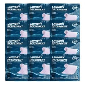 테크 한장빨래 효소캡처 15매입 12개 라벤더향 드럼일반겸용 시트 세제