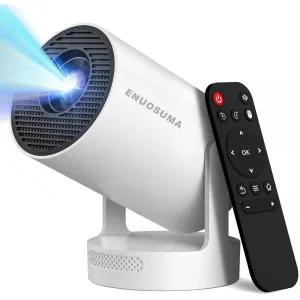 WiFi 6 블루투스가 있는 미니 휴대용 프로젝터 4K 프로젝터 지원 5w 사운드 베이스 스피커 160 ANSI 안드로