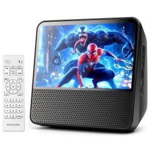 ROADOM 9.8인치 휴대용 DVD 플레이어 스크린 포함 7인치 HD 1024600 디지털 스크린 4000mAh 충전식 하이파