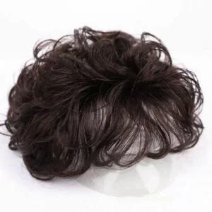 여성 부분가발 웨이브 인모 정수리 자연스러운 브라운