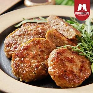 [마녀바스켓][마녀바스켓] 담양식 두툼한 수제 한돈 떡갈비 120g x4팩