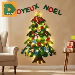 펠트 벽트리 가정 크리스마스 선물 부착 소품 아이방 어린이 벽면 인테리어 장식용 홈파티 포인트 장식