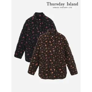 [써스데이아일랜드]플라워 퀼팅 점퍼 T238MJP634W _P404164623