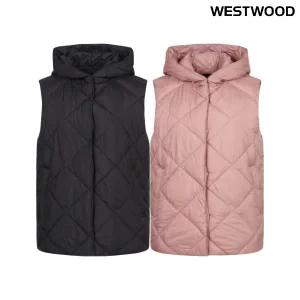 [대구백화점] [웨스트우드]우먼 후드 퀄팅 패딩 베스트(WN3WCVT628)