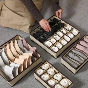 4종세트 부직포보관함 칸막이 속옷정리함 속옷정리대 속옷정리 속옷정리대