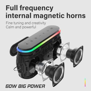 XDOBO X8 III 블루투스 스피커 무선 서브 우퍼 6600mAh 60W 강력한 딥베이스 보조배터리 야외 파티 하이킹