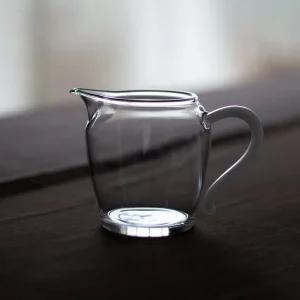 찻주전자 내열 티포트 투명 유리 술주전자