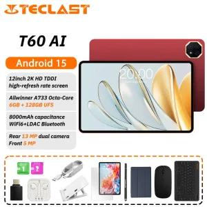 가성비태블릿 Teclast T60 AI Tablet Allwinner A733 Octa-Core 12inch 2K HD TDDI Screen 6GB RAM 128GB R