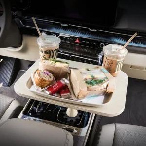 크레이지몬스터 다된다 우드 차량용 테이블 차량 식탁 트레이 자동차 테이블