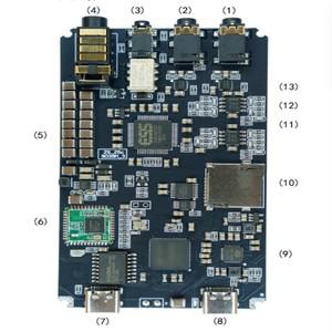 Zishan Z5c 더블 ES9039Q2M 칩 하이파이 오디오 MP3 음악 무손실 플레이어 USB DAC 블루투스 WIFI DSD 3.5/