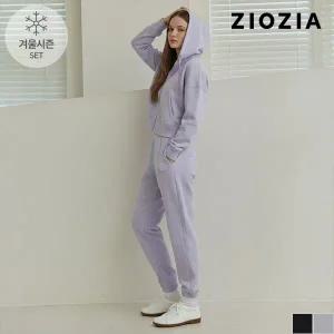 [지오지아] 여성 크롭 후드 집업 세트 (AFD4TC2101_AFD4PT2101)