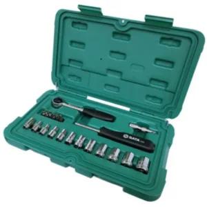 사타 공구 세트 육각 소켓 렌치 1/4 수작업 21PCS