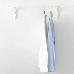 마켓비 벽걸이 행거 고정 옷걸이 스텐 벽부착 화이트 BNS