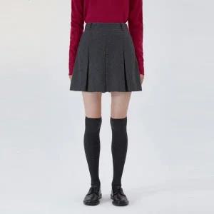 [롯데백화점]리스트 울 혼방 플리츠 쇼츠 팬츠(TWWSPO82030)