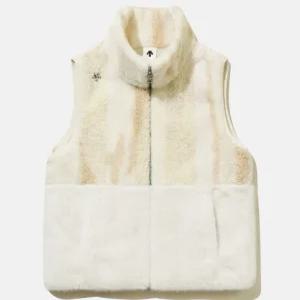 데상트 우먼스 시어링 조끼 B1 SQ322SVE91 CRM0 LVND