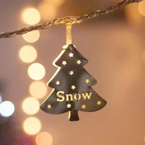 [아트박스]/플라워트리 크리스마스 트리 모양 전구 장식 LED 30P 철재 실버