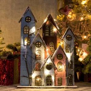 플라워트리 크리스마스 하우스장식 AA건전지 식스 전구 54cm 소품