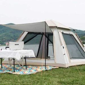 [콩심팥심]5인용 텐트 자동 원터치설치 방충망 방수 캠핑 여행