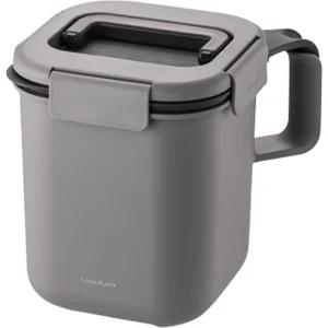 락앤락 클립형 4면 결착 뚜껑 이중 실리콘 밀폐 음식물 쓰레기통 3L_다크그레이