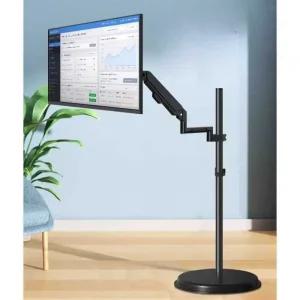 이동식 모니터암 침대 노트북 거치대 높이조절 컴퓨터