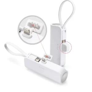 (무료배송) 듀얼풍전 도킹형 보조배터리5000mAh C타입+8핀 KC인증