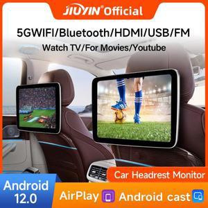 JIUYIN 11.6/10.1 인치 디스플레이 IPS TV 터치 스크린 머리 받침 모니터 자동차 뒷좌석 플레이어 비디오