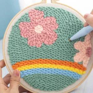 펀칭자수 자수패키지 펀치니들키트 스킬자수