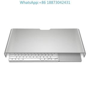 전체 금속 브래킷 IMAC 데스크탑 키보드 보관 랙 베이스(컴퓨터 모니터 높이 조절 스탠드용)