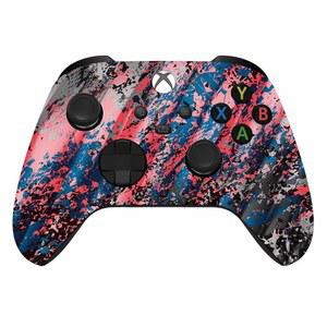 Microsoft Xbox 시리즈 X/S 및 One용 커스텀 컨트롤러z 무선 컨트롤러 - 소프트 터치 느낌 컨트롤러(X/S 글레이셔 번)