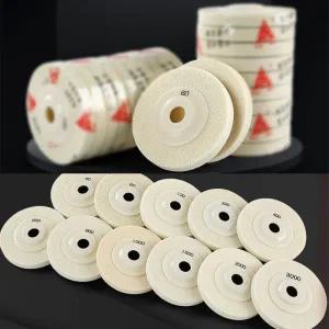 전동드릴광택패드 유막제거 돌 혁신 스폰지 섬유 연마 시트 대리석 화강암 석영 패드 100mm 앵글 그라인더