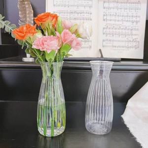 달항아리 화병 vase 도자기 유리 꽃병 침봉 옥꽃 오브제 백자 인테리어 모조 크리스탈 투명 꽃병, 크리에이