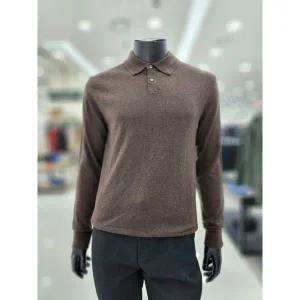 [파렌하이트][24F/W] 브라운 캐시미어 실크 티에리 풀오버 FJU8513