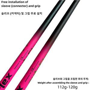 새로운 골프 샤프트 핑크 드라이버 SF505 또는 SF505x SF505xx 플렉스 흑연 우드 프리 조립 슬리브 및 그립